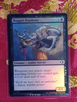 FOIL Boggart Prankster Lorwyn Eclipsed Magic The Gathering MTG BLACK Goblin Card - Image 1