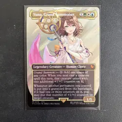 Yuna, Grand Summoner. Borderless Surge Foil. MTG Final Fantasy 0216 - Image 1