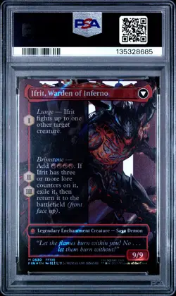 2025 MTG FINAL FANTASY CLIVE, IFRIT'S DOMINANT/IFRIT, WARDEN OF INFERNO PSA 10 - Image 2