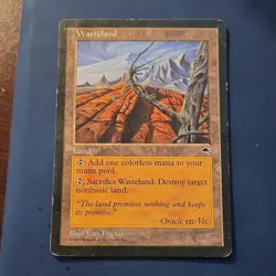 Wizards Magic: The Gathering Wasteland Land Uncommon Tempest Una Fricker - Image 1