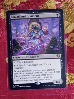 Dawnhand Dissident Lorwyn Eclipsed Magic The Gathering MTG black elf warlock - Image 1