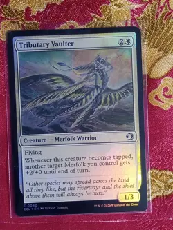 FOIL TRibutary Vaulter Lorwyn Eclipsed Magic The Gathering MTG White MErfolk - Image 1