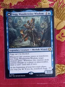 Sygg, Wanderwine Wisdom / Sygg, Wanderbrine Shield Lorwyn Eclipsed Magic MTG - Image 1