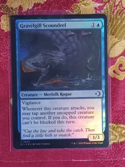 FOIL Gravelgill Scoundrel Lorwyn Eclipsed Magic The Gathering MTG blue merfolk - Image 1