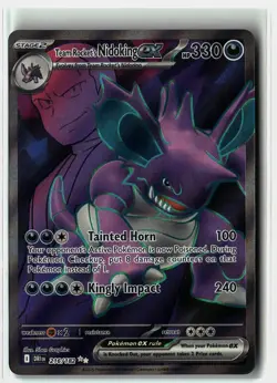 Team Rocket's Nidoking ex ⭐ 216/182 Holo Ultra Rare Destined Rivals Pokemon NM - Image 1