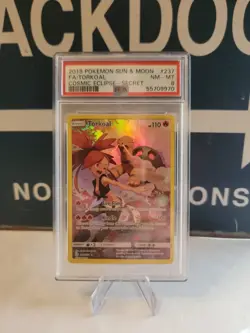 2019 POKEMON SUN & MOON COSMIC ECLIPSE 237 FULL ART/TORKOAL SECRET - PSA 8- NM - Image 1