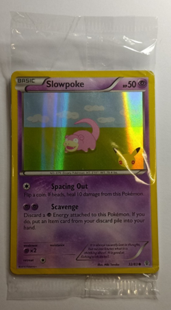Pokemon Slowpoke Game Promo 20th Anniversary Sealed 32/83 - Image 1