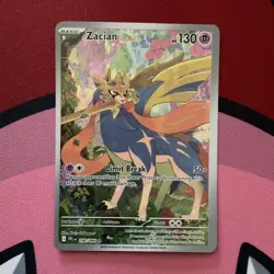 Pokemon Zacian Illustration Rare Phantasmal Flames 100/094 - Image 1
