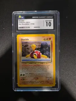 Pokemon TCG Shuckle 51/64 Neo Revelation Regular CGC Gem Mint 10 - Image 1