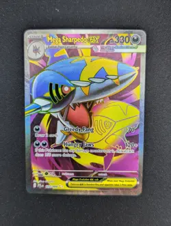 Pokemon TCG Mega Sharpedo ex 113/094 Ultra Rare Phantasmal Flames - Image 1