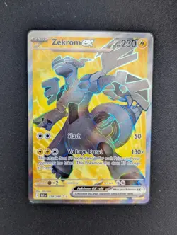 Pokemon TCG Zekrom ex 158/086 Ultra Rare Black Bolt - Image 1
