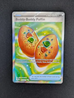 Pokemon TCG Buddy-Buddy Poffin 167/132 Secret Rare Mega Evolutions - Image 1