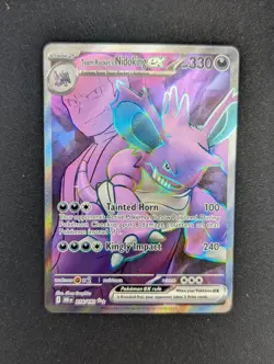 Pokemon TCG Team Rocket’s Nidoking ex 216/182 Ultra Rare Destined Rivals - Image 1