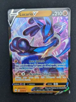 Pokemon TCG Lucario V 027/073 Champions Path - Image 1