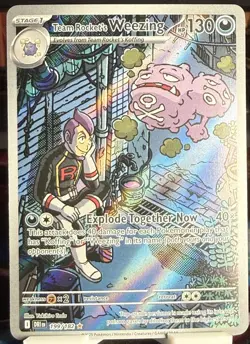 Pokemon Team Rocket's Weezing Holo DRI 199/182 English - Image 1