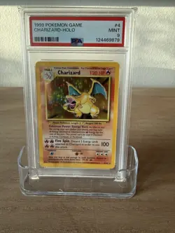 1999 POKEMON GAME CHARIZARD-HOLO #4 PSA 9 MINT NEW CERT - Image 1