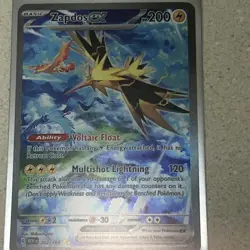 Zapdos EX 202/165 - Special Illustration Rare - Pokemon Scarlet & Violet 151 -NM - Image 1