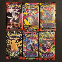 Pokemon TCG Booster Pack Bundle (6 Packs) Factory Sealed - Image 1