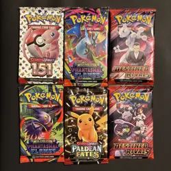 Pokemon TCG Variety Booster Pack Bundle (6 Packs) Factory Sealed - Image 1