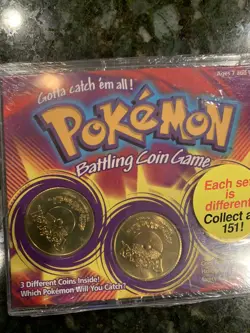 pokemon battling coin game sealed - Image 1