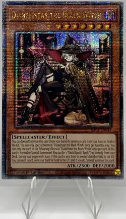 Yu-Gi-Oh! Diabellstar the Black Witch RA04-EN047 QCSR 1st Ed NM Quarter Century - Image 1