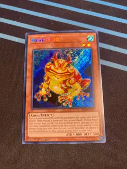 Yugioh - Swap Frog (Secret Rare) RA03-EN005 Quarter Century Bonanza 1st Edition - Image 1