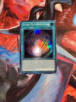 Yugioh! Ultra Polymerization HISU-EN043 Super Rare 1st Edition Light Play - Image 1