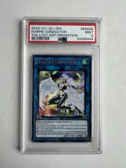 YuGiOh Harpie Conductor EN026 The Lost Art Promotion PSA 9 - Image 1
