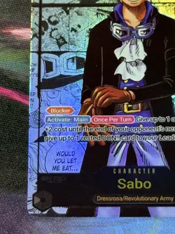 *CUSTOM/FAN-MADE* One Piece OP13-120 Sabo SEC Manga Alt Art Near Mint - Image 5