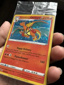 Special Delivery Charizard Pokemon Center Promo Card Holo (SWSH075) - SEALED - Image 2