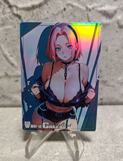 Sakura Trading Card Waifu Goddess Story Anime Girl holo Karte Manga Full Art - Image 1