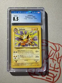 Pokemon TCG Jolteon Jungle Card 20/64 Unlimited Rare CGC 8.5 - Image 1