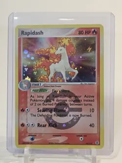 Rapidash 13/112 Holo Foil Rare EX Fire Red Leaf Green Pokemon TCG Card LP+ - Image 1