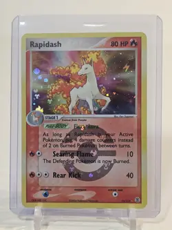 Rapidash 13/112 Holo Foil Rare EX Fire Red Leaf Green Pokemon TCG Card LP+ - Image 2