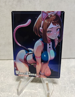 Ochaco Trading Card Waifu Goddess Story Anime Girl holo Karte Manga Full Art - Image 1