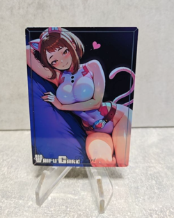 Ochaco Trading Card Waifu Goddess Story Anime Girl holo Karte Manga Full Art - Image 1