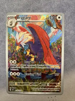 Pokemon Braviary TCG Card 214/191 Illustration Rare, Surging Sparks Full Art - Image 1