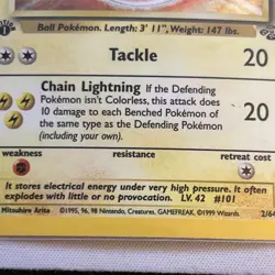 1st Edition Electrode 2/64 Jungle 1999 Holo Rare WOTC Pokemon Card TCG - Image 5