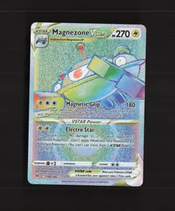 Magnezone VSTAR 198/196 Lost Origin Full Art Secret Rare Holo Pokemon Card NM - Image 1