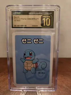 CGC 10 Squirtle Old Maid 2019 Japanese Pokemon Card - Image 1
