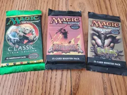 MAGIC THE GATHERING Mixed Lot of Three (3) SEALED BOOSTER PACKS - Image 1