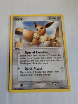 Eevee 63/100 EX Sandstorm Pokemon MP - Image 1