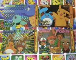 Pokemon Vintage Pocket Monsters Vending HOLO Prism (4x) Stickers 1998 Nintendo - Image 5
