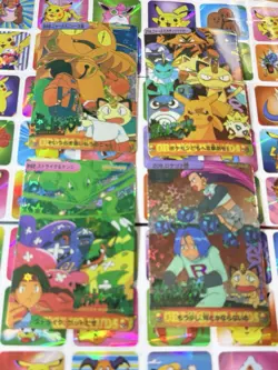 Pokemon Vintage Pocket Monsters Vending HOLO Prism (4x) Stickers 1998 Nintendo - Image 5