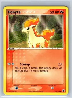 Pokemon Ponyta EX Fire Red and Leaf Green 76/112 NM - Image 1