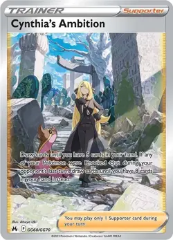 Cynthia's Ambition GG60/GG70 Crown Zenith Pokemon 2023 - Image 1