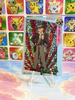 Pokemon Holo Vintage Pocket Monsters Laundrymat Vending Machine Sticker 98 Japan - Image 1