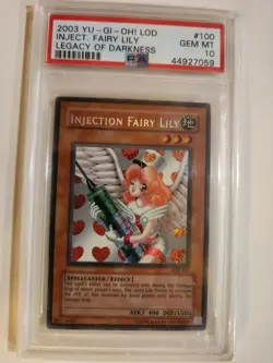 Injection Fairy Lily LOD-100 Legacy of Darkness PSA 10 SECRET RARE - Image 1