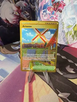 Pokemon TCG Artazon Hyper Rare Holo Card 229/197 Sv03: Obsidian Flames - Image 1