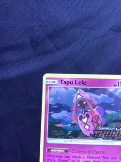 Pokemon Cards: Lost Thunder Prerelease Staff Promo: Tapu Lele SM152 - Image 3